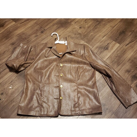 Alfred Dunner Faux Snake Skin Women's Dress Jacket Sz 14 - Picture 1 of 8